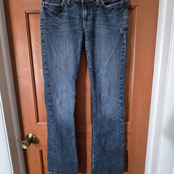 Abercrombie & Fitch Y2k Boho distressed jeans sz 2 - Picture 2 of 6